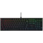 CHERRY MX 10.0N RGB Wired Mechanical Keyboard for Office and Gaming - Black MX Low Profile SPEED Switch Aluminium Housin  Detachable Cable