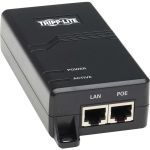 Tripp Lite Gigabit PoE+ Midspan Active Injector - IEEE 802.3at/802.3af  30W  1 Port  International Plug Adapters - 120 V AC  230 V AC Input - 53 V DC Output - RJ-45 Input Port(s) - RJ-4