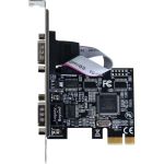 SIIG Dual-Serial Port / RS-232 PCIe Card - Plug-in Card - PCI Express 1.1 x1 - Linux  PC - 2 x Number of Serial Ports External
