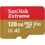 SanDisk Extreme 128 GB Class 3/UHS-I (U3) V30 microSDXC - 190 MB/s Read - 90 MB/s Write - Lifetime Warranty