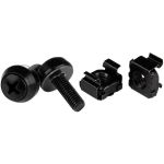 StarTech CABSCREWM52B 100Pk M5 Mounting Screws and Cage Nuts for Server Rack Cabinet Black