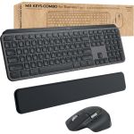 Logitech MX Keys Combo for Business Keyboard & Mouse - USB Wireless Bluetooth Keyboard - USB Wireless Bluetooth Mouse - Darkfield - 8000 dpi - Right-handed Only - Compatible with PC  Ma