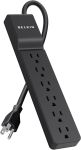 Belkin BE106000-04-BLK Surge protector 6-Outlet 4'cord 720 J
