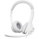 Logitech 981-001285 H390 USB-A Computer Headset Stereo 6.23ft Cable White
