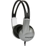 Koss UR10 On Ear Headphones - Stereo - Silver  Black - Mini-phone (3.5mm) - Wired - 32 Ohm - 60 Hz 20 kHz - On-ear - Binaural - Circumaural - 4 ft Cable