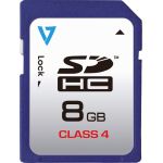 V7 VASDH8GCL4R-1N 8 GB Class 4 SDHC - 10 MB/s Read - 4 MB/s Write - 5 Year Warranty