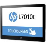 HP L7010t 10.1in LCD Touchscreen Monitor - 16:9 - 30 ms - Projected Capacitive - 1280 x 800 - WXGA - 16.7 Million Colors - 800:1 - 220 Nit - LED Backlight - USB - DisplayPort - Black  A