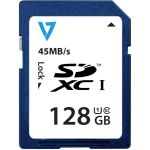 V7 VASDX128GUHS1R-2N 128 GB Class 10/UHS-I SDXC - 45 MB/s Read - 18 MB/s Write - 5 Year Warranty