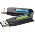 32GB Store 'n' Go&reg; V3 USB 3.2 Gen 1 Flash Drive - 2pk - Blue  Green - 32GB - 2 Pk - Blue  Green