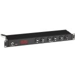 Black Box Metered Rackmount PDU with Front and Rear Outlets - NEMA 5-15P - 14 x NEMA 5-15R - 120 V AC - 1U - Rack-mountable