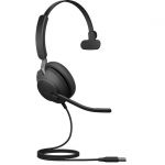 Jabra Evolve2 40 Headset - Mono - USB Type A - Wired - Over-the-head - Monaural - Supra-aural