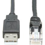 Tripp Lite U009-015-RJ45-X USB-A to RJ45 Rollover Console Cable Cisco Compatible M/M 15ft Black
