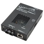 Transition Networks SGETF1039-110 Gigabit Ethernet Media Converter - 1 x RJ-45   1 x LC - 10/100/1000Base-T  1000Base-SX - External  Wall-mountable
