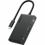 ANKER 332 USB-C Hub (5-in-1  4K HDMI) - 4K UHD - 3840 x 2160 - 3 x USB Ports - 2 x USB Type-A Ports - USB Type-A - 1 x USB Type-C Ports - USB Type-C - 1 x HDMI Ports - HDMI - Black - Wi