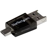 Star Tech.com Micro SD to Micro USB / USB OTG Adapter Card Reader For Android Devices - Connect a Micro SD card to your computer or OTG mobile device  through a USB or Micro USB port -