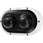 Wisenet PNM-7082RVD 2 Megapixel Outdoor Full HD Network Camera - Color - Dome - White - TAA Compliant - 82.02 ft Infrared Night Vision - H.265M  H.265B  H.265H  MJPEG  H.264M  H.264B  H