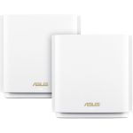 Asus ZenWiFi ET8 ET8 (W-2-PK) Wi-Fi 6 IEEE 802.11ax  Wireless Router - 2.40 GHz ISM Band - 5 GHz UNII Band - 6 x Antenna(6 x Internal) - 825 MB/s Wireless Speed - 3 x Network Port - 1 x