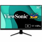 ViewSonic VX3267U-2K 32 Inch 1440p IPS Monitor with 65W USB C  HDR10 Content Support  Ultra-Thin Bezels  Eye Care  HDMI  and DP Input - VX3267U-2K - 1440p Thin-Bezel IPS Monitor with 65
