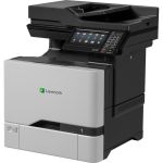 Lexmark CX725de Laser Multifunction Printer-Color-Copier/Fax/Scanner-50 ppm Mono/50 ppm Color Print-1200x1200 Print-Automatic Duplex Print-150000 Pages Monthly-650 sheets Input-Color Sc