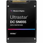 WD 0TS2458 Ultrastar DC SN655 NVMe SSD 3.84TBU.3 15mm PCIe 6800MB/s Reads 2600MB/s Writes