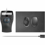 3Dconnexion SpaceMouse Enterprise Kit 2 - USB Wireless Bluetooth Mouse - Laser - 7 Button - Scroll Wheel - Black - Compatible with PC  Mac