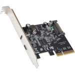 SYBA Multimedia USB-C 3.2 Gen 2x2 + 20W QC Port PCI-e Gen 3 x4 Expansion Card - PCI Express 3.0 x4 - Plug-in Card - 1 USB Port(s) - Linux  PC