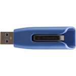 Verbatim 64GB Store 'n' Go V3 Max USB 3.0 Flash Drive - Blue - 64GB - Black  Bluein
