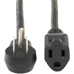 Tripp Lite P024-006-15D 3' 5-15P to 5-15R 14AWG15A Right Angle Power Extension Cord