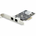 StarTech.com 2-Port 2.5GBase-T Ethernet Network Adapter Card - PCIe 2.0 x2 - PCI Express 2.0 x2 - Intel I225-V - 2 Port(s) - 2 - Twisted Pair - Low Profile Bracket Height - 2.5GBase-T -