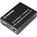 Black Box Pure Networking Transceiver/Media Converter - Network (RJ-45) - 1x PoE+ (RJ-45) Ports - Single-mode  Multi-mode - Gigabit Ethernet - 1000Base-T  1000Base-X  100Base-FX - 328.0