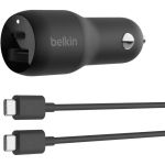 Belkin BOOST&uarr;CHARGE Auto Adapter - 37 W - 12 V DC Input - Black