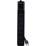 CyberPower CSB706 Essential 7 - Outlet Surge with 1500 J - Clamping Voltage 800V  6 ft  NEMA 5-15P  Straight  15 Amp  EMI/RFI Filtration  Black  Lifetime Warranty