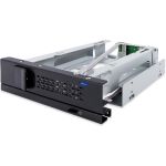 Icy Dock TurboSwap MB171SP-1B Drive Bay Adapter for 5.25in SATA  Serial Attached SCSI (SAS) - SATA Host Interface External - Black - Hot Swappable Bays - 1 x HDD Supported - 2 x Total B