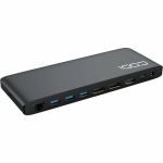 CODi Docking Station - for Notebook/Tablet/Smartphone/Monitor - Memory Card Reader - SD  microSD - 130 W - USB Type C - 2 Displays Supported - 4K - 3840 x 2160 - 5 x USB Ports - 4 x USB