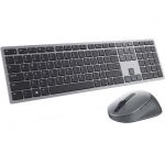 Dell Premier Multi-Device Wireless Keyboard And Mouse KM7321W - USB Wireless Bluetooth/RF Titan Gray - USB Wireless Bluetooth/RF Mouse - Optical - 4000 dpi - 7 Button - Scroll Wheel - T