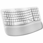 Logitech 920-012275 Wave Keys Off-White WirelessErgonomic Keyboard 2.4 GHz RF & Bluetooth