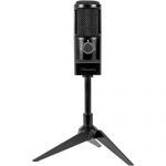Aluratek AUVM01F Wired Condenser Microphone - 20 Hz to 20 kHz - Uni-directional  Omni-directional  Bi-directional - Stand Mountable - Mini-phone  USB
