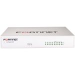 Fortinet FG-61F Network Security/Firewall Appliance - 10 Port - 10/100/1000Base-T - Gigabit Ethernet - 200 VPN - 10 x RJ-45 - Desktop