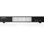 IOGEAR 4-Port 4K Dual View KVMP Switch with HDMI Connection  USB 3.0 Hub and Audio - 4 Computer(s) - 2 Local User(s) - 4096 x 2160 - 1 x Network (RJ-45) - 8 x USB - 10 x HDMI - TAA Comp