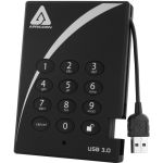 Apricorn A25-3PL256-500 Aegis Padlock 500GB External Hard Drive Portable USB 3.0 5400rpm 8 MB Buffer USB HDD HW ENCRYPTED