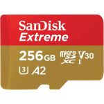 SanDisk Extreme 256 GB Class 3/UHS-I (U3) V30 microSDXC - 190 MB/s Read - 130 MB/s Write - Lifetime Warranty
