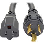 Tripp Lite P046-06N-T 6in Power Cord Adapter CableL5-20P to 5-15/20R with Locking Connectors Heavy Duty 20A 12AWG