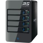 HighPoint RocketStor 6414TS Drive Enclosure - Mini-SAS Host Interface Tower - 4 x HDD Supported - 4 x Total Bay - 4 x 2.5in/3.5in Bay - Aluminum