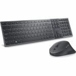 Dell Premier KM900 Keyboard and Mouse - USB Type A Scissors Wireless Bluetooth/RF 5.1 2.40 GHz Keyboard - Graphite - USB Type A Wireless Bluetooth/RF Mouse - 8000 dpi - 7 Button - Scrol