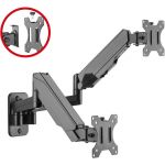SIIG CE-MT2M12-S1 Premium Aluminum Gas Spring Wall Mount for Dual Monitor 17in to 32in