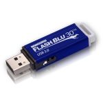 Kanguru FlashBlu30 with Physical Write Protect Switch SuperSpeed USB3.0 Flash Drive - 64 GB - Write Protection Switch  Shock Resistant  ReadyBoost  TAA Compliant