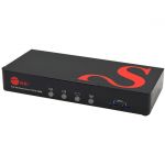 Full HD Quad-View 1080p HDMI KVM Switch MultiView Processor - TAA Compliant - 4 Port USB 3.1 Hub with Audio Lock Function - Firmware Upgradeable