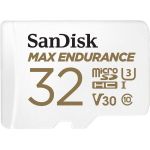 SanDisk MAX ENDURANCE 32 GB Class 10/UHS-I (U3) microSDHC - 1 Pack - 100 MB/s Read - 40 MB/s Write - 3 Year Warranty