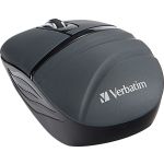 Verbatim Wireless Mini Travel Mouse  Commuter Series - Graphite - Optical - Radio Frequency - 2.40 GHz - Graphite - 1000 dpi - 3 Button(s)