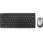 Adesso Air Mouse Mobile With Compact Keyboard - USB Scissors Wireless 2.40 GHz Keyboard - 78 Key - English (US) - USB Wireless Mouse - Play/Pause  Stop  Next Track  Previous Track  Volu